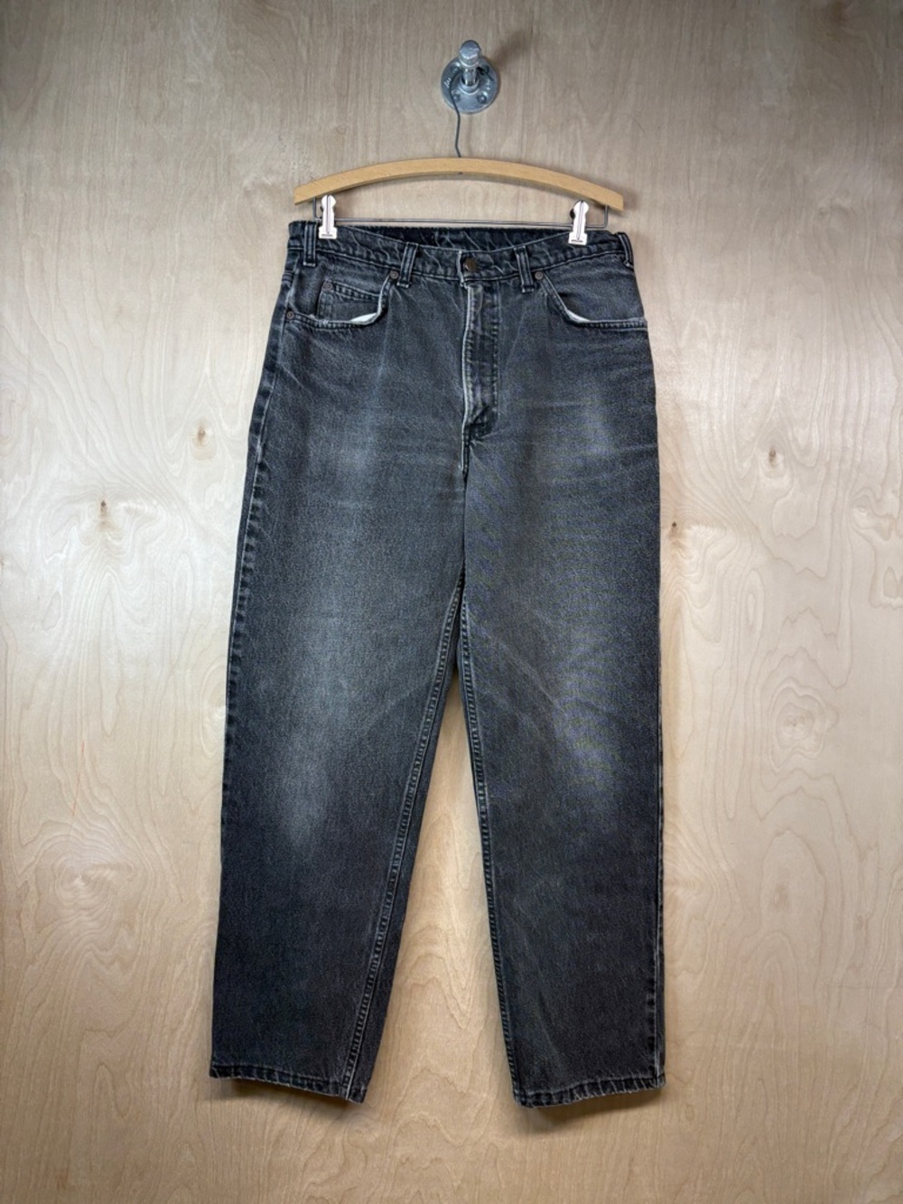 Levi's Orange Tab Men's 634 Charcoal Black Relaxed Jeans
